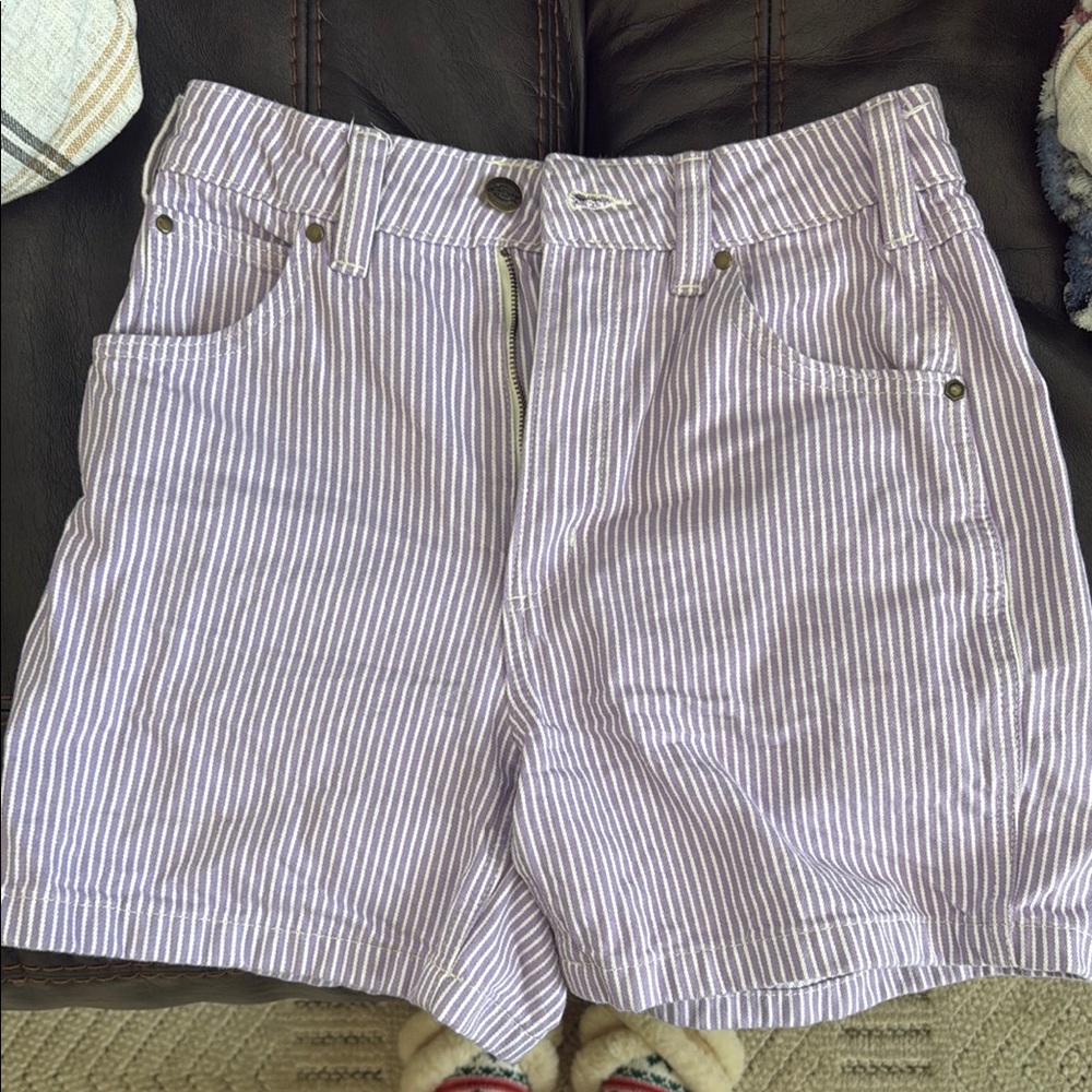 Striped Purple Women's Shorts